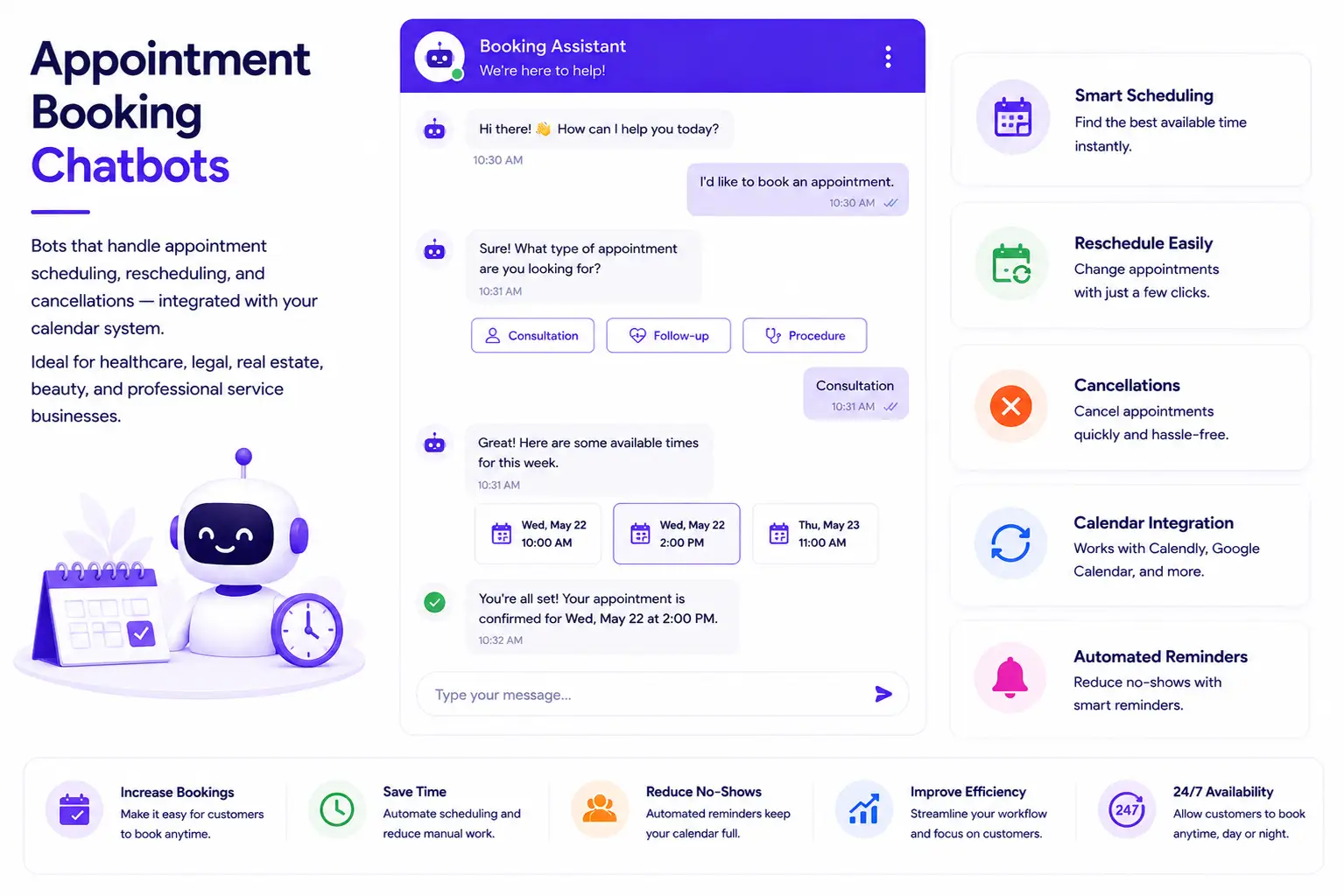 Appointment Booking Chatbots