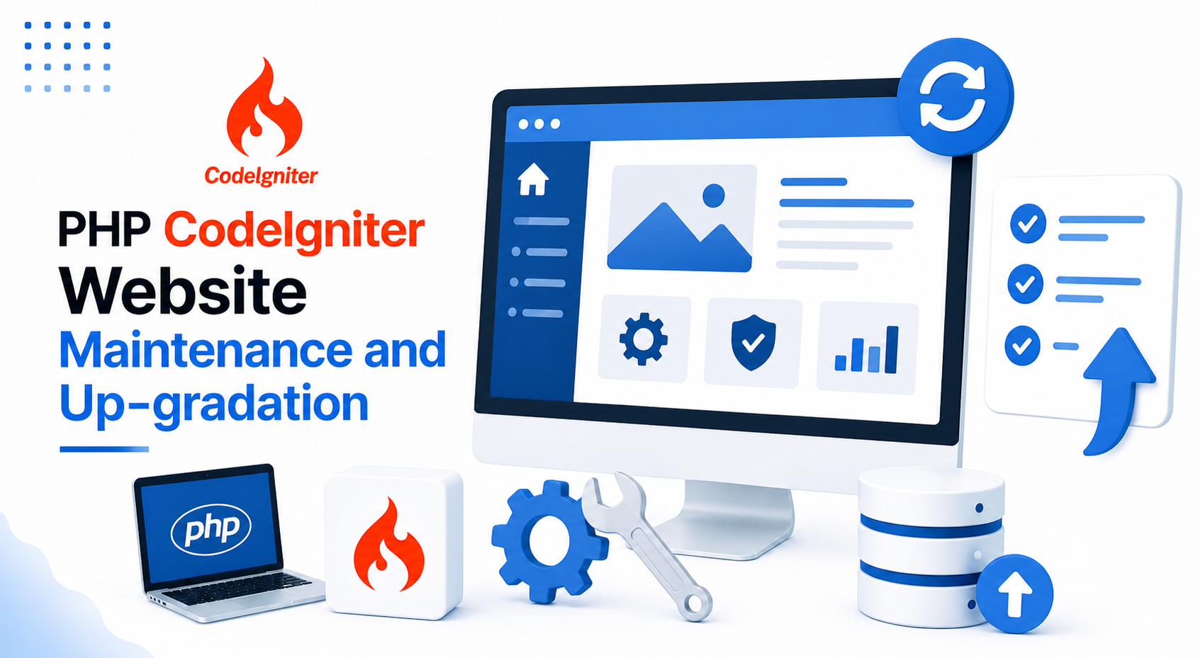 PHP CodeIgniter Website Maintenance and Up-gradation