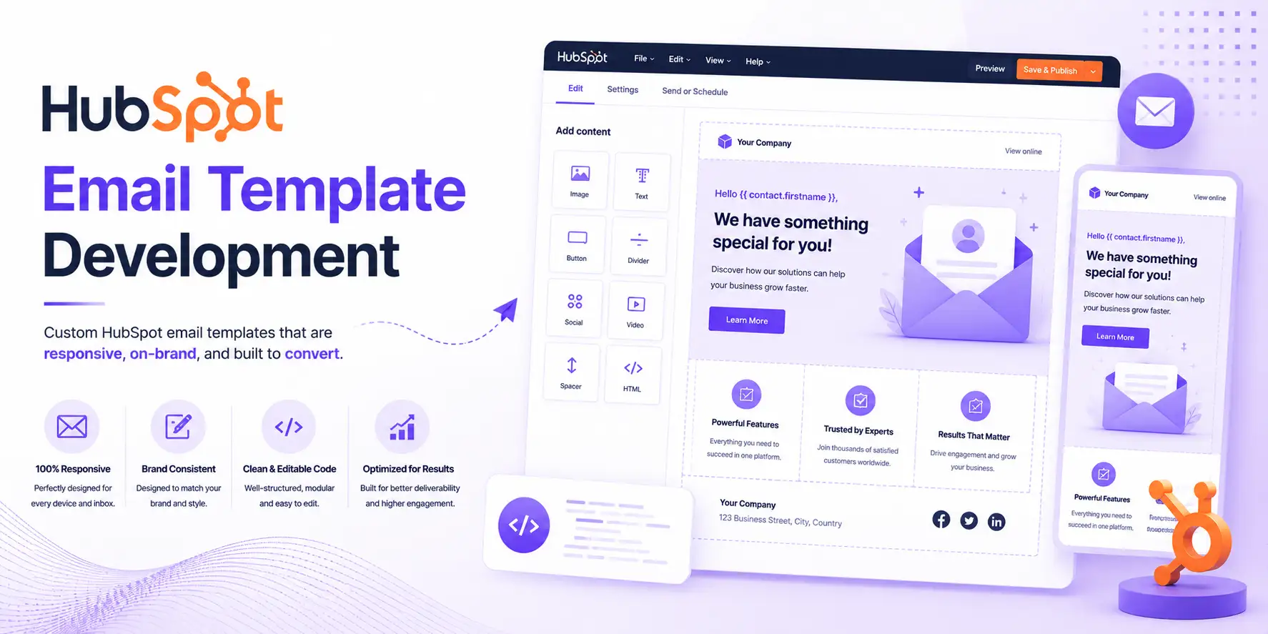 HubSpot Email Template Development