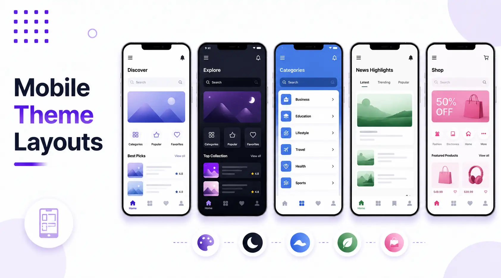Mobile Theme Layouts