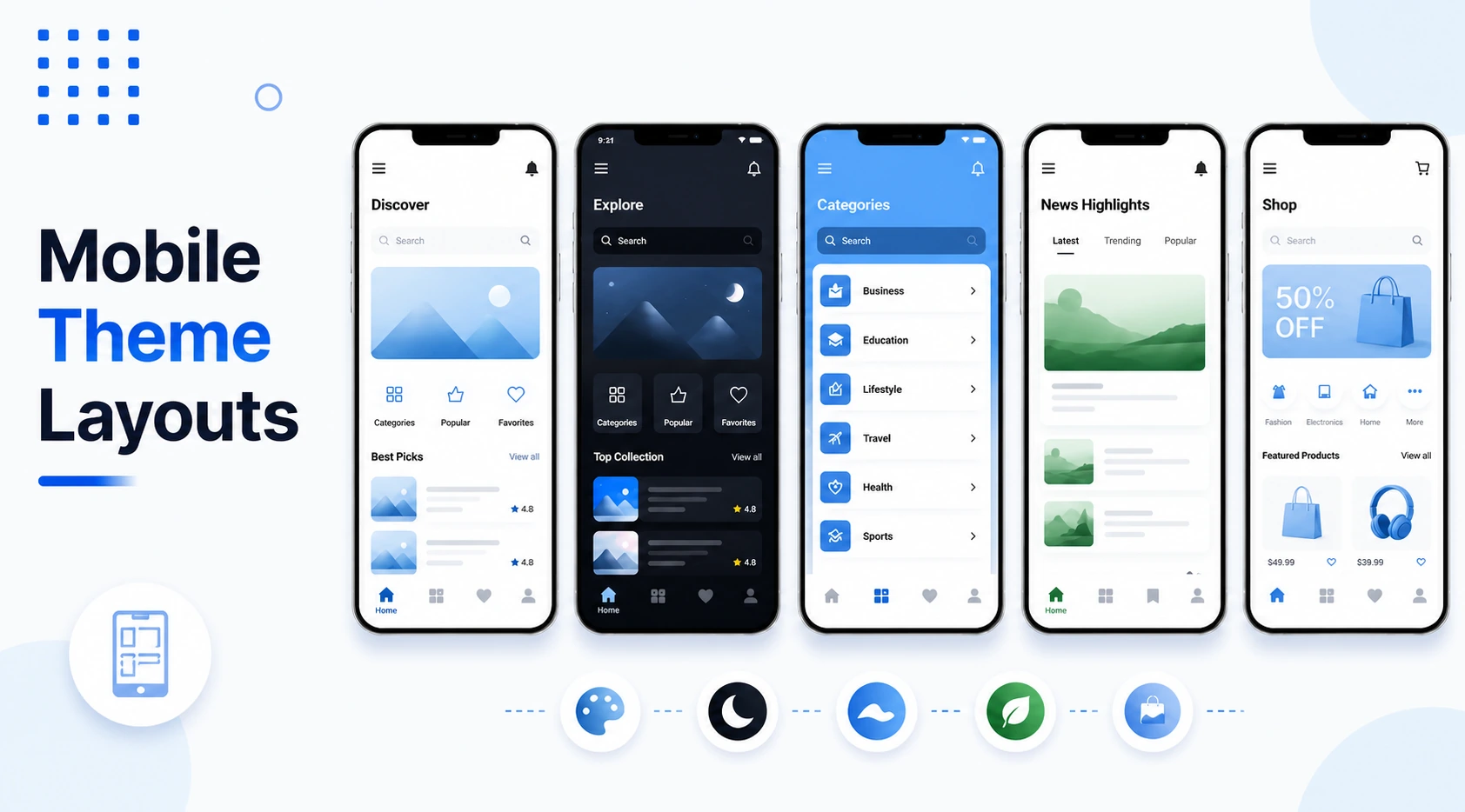 Mobile Theme Layouts