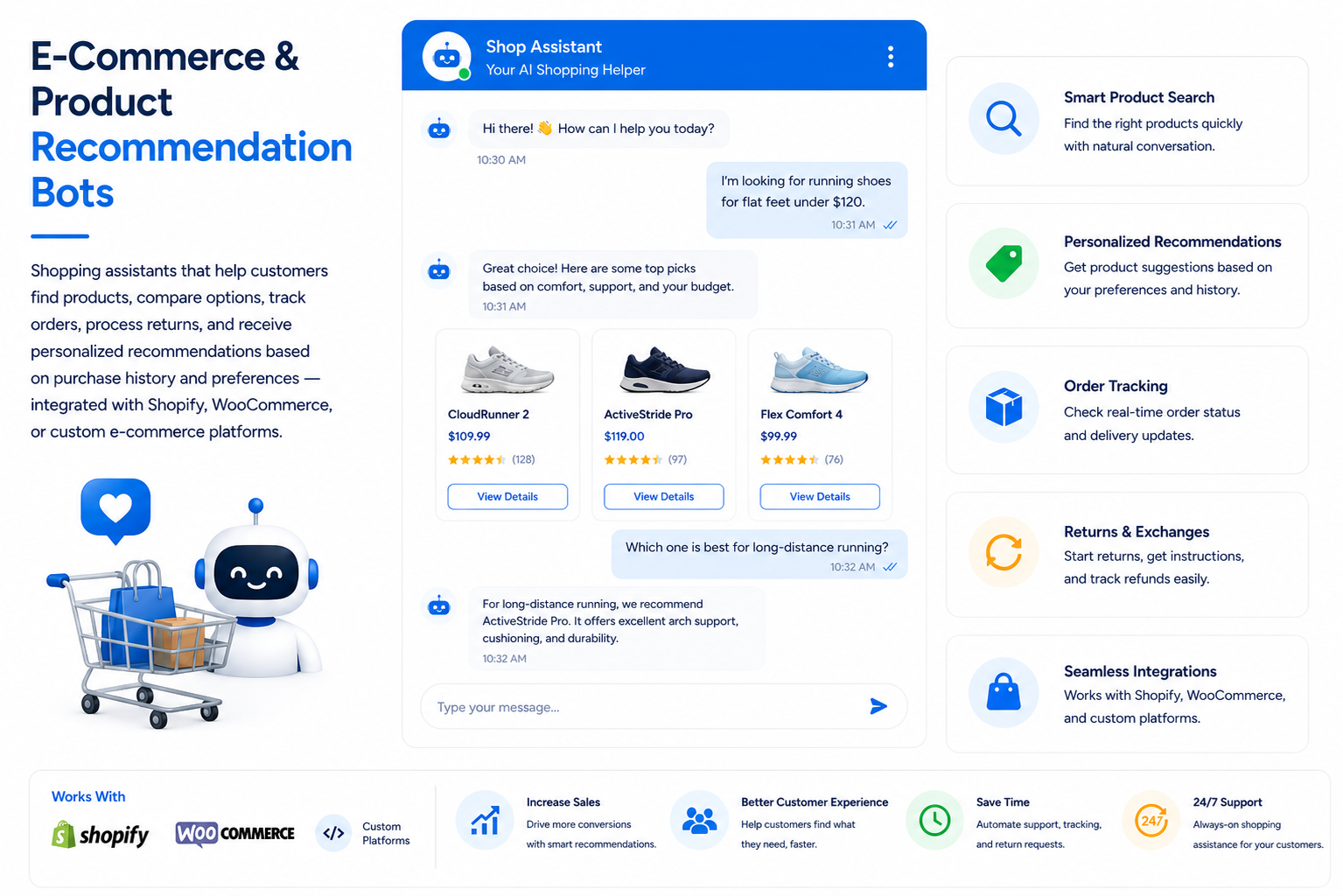 E-Commerce & Product Recommendation Bots