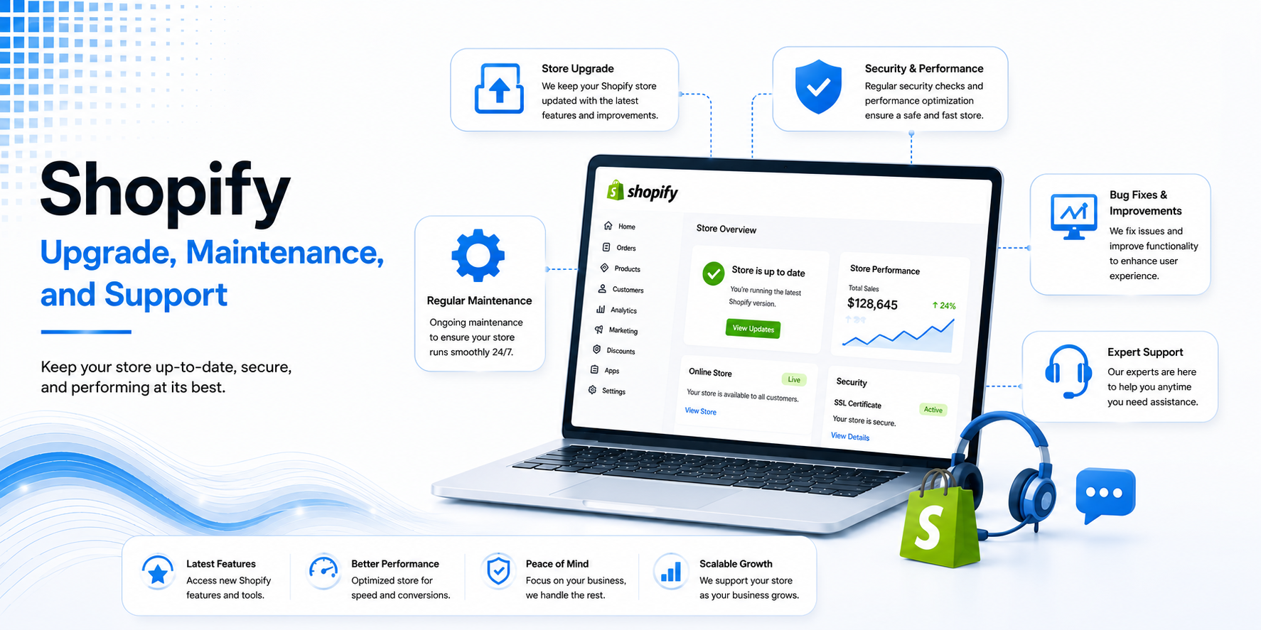Shopify Upgrade, Maintenance, and Support