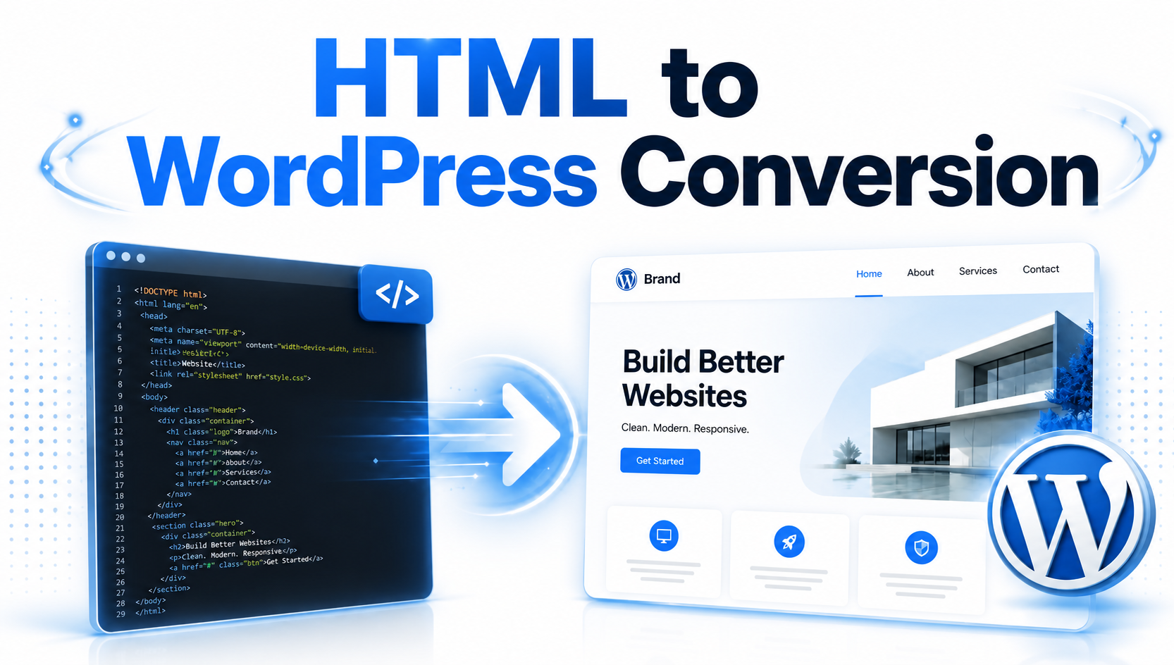 HTML to WordPress Conversion