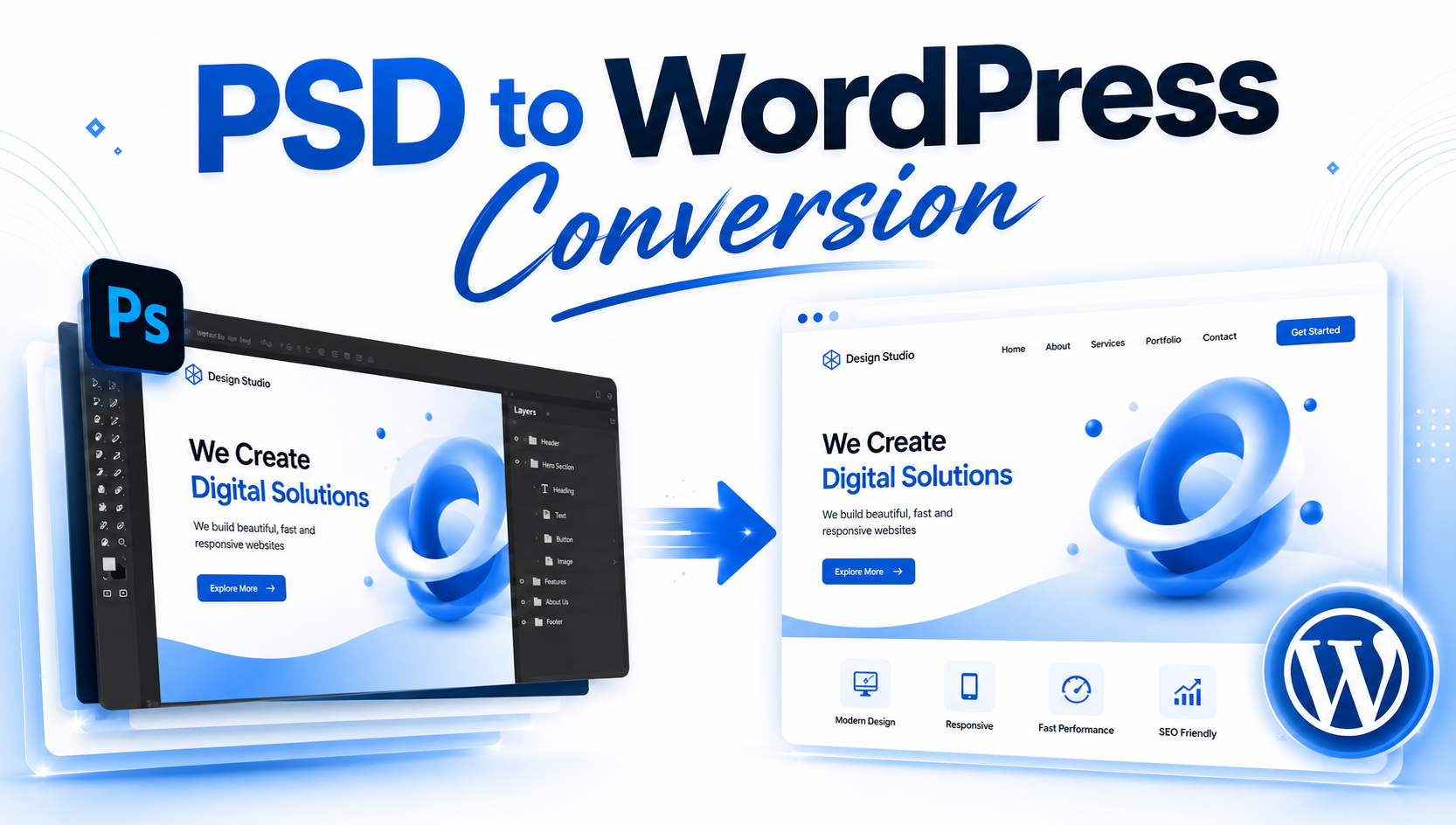 PSD to WordPress Conversion