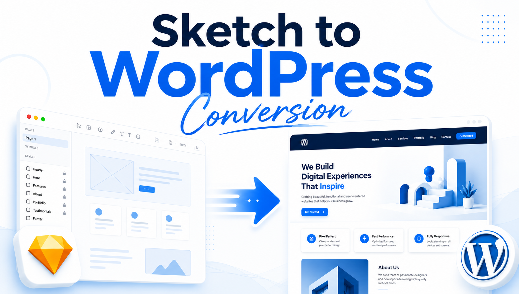 Sketch to WordPress Conversion