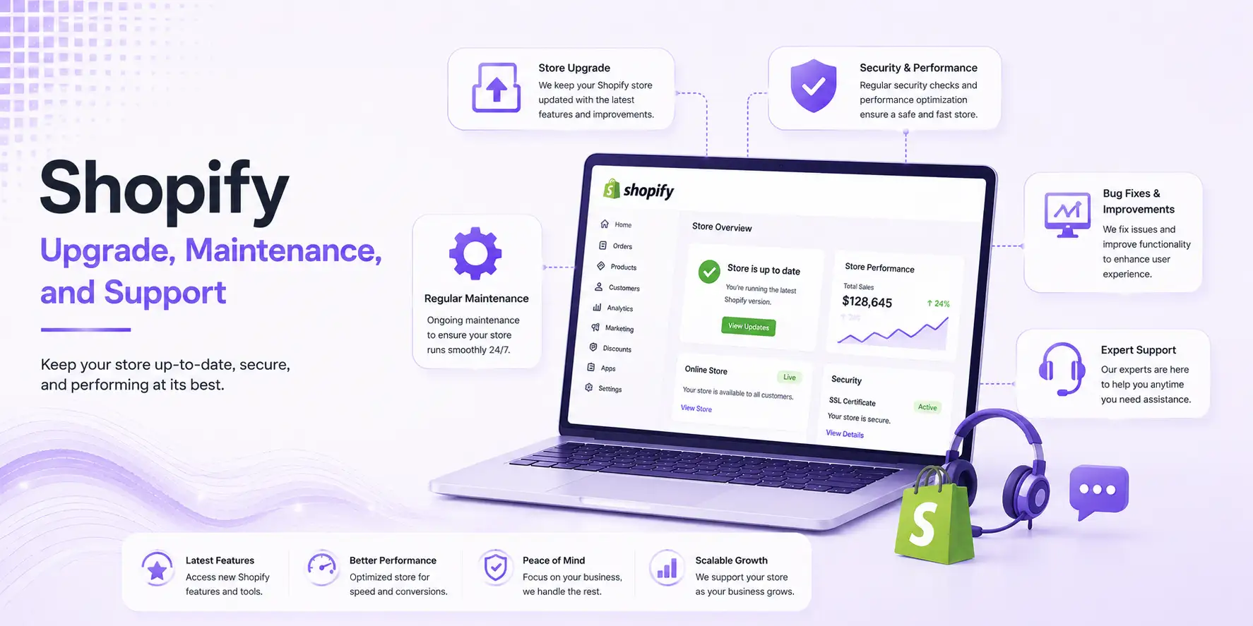 Shopify Upgrade, Maintenance, and Support