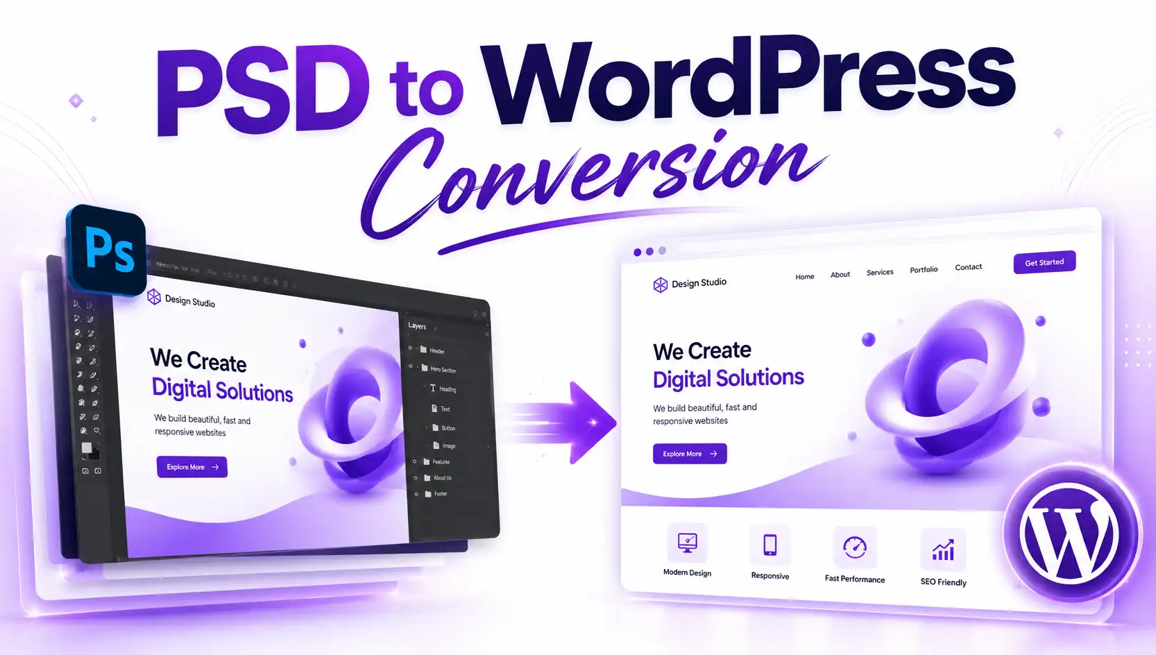 PSD to WordPress Conversion