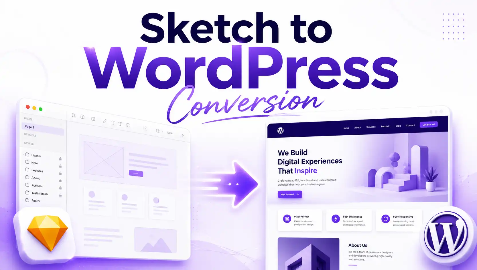 Sketch to WordPress Conversion