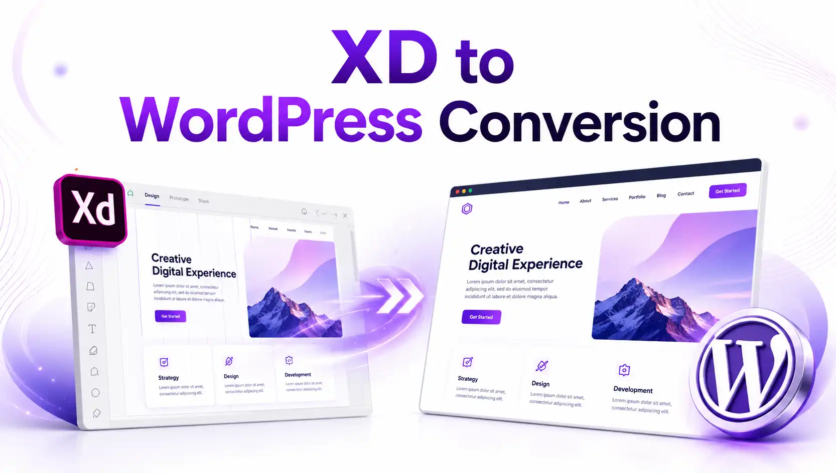 XD to WordPress Conversion